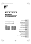 Daikin FTYN35DV3B ATY35DV2 Installation manual