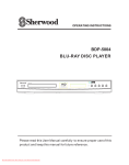 Sherwood BDP-5004 Operating instructions