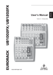 Behringer Eurorack User`s manual