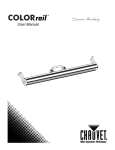 Chauvet COLORrail User manual