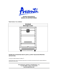 Avanti BCA5448 Instruction manual