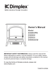 Dimplex DS5804 Owner`s manual
