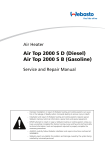Webasto Air Top 2000 S B Repair manual