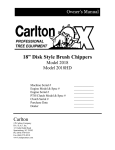 Carlton 2018HD Operator`s manual