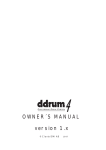 Clavia ddrum4 Owner`s manual