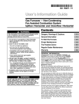 American Standard gas furnaces Operating instructions