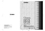 Yamaha CLP-50 Owner`s manual