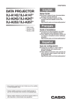 Casio XJ-A142 Setup guide