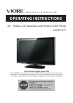 VIORE LCD24VF75 Specifications