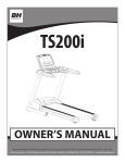 BH FITNESS TS200i Owner`s manual
