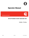CUMMINS P3200ie Owner`s manual
