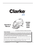 Clarke Encore S33XP Operator`s manual