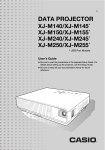 Casio XJ-M145 User`s guide