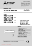 Mitsubishi Electric MSH-GA50VB Service manual
