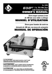 QEP 650XT Owner`s manual