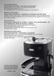 CoFFee mAker eCo310 ImportAnt InStruCtIonS