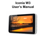 Acer W3-810P User`s manual