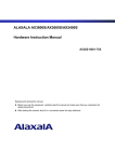 Alaxala AX2400S series Instruction manual