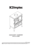Dimplex OAKHURST OKT20 Operating instructions