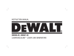 DeWalt DW087-XE Instruction manual