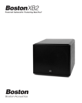 Boston Acoustics XB2 User manual