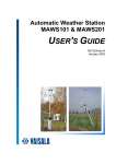Vaisala MAWS201 User`s guide