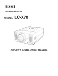 Eiki LC-X70 Instruction manual