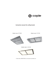 Caple CE1105 Instruction manual