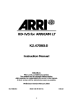 ARRI IVS Instruction manual