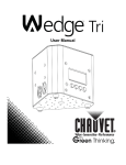Chauvet Wedge Tri User manual