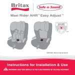 Britax Maxi Rider Owner`s manual