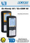 Ecom Instruments Ex-Handy 05 Operating instructions