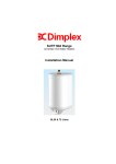 Dimplex SUTP Mid Range Installation manual