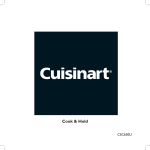 Cuisinart Cook and Hold Specifications