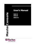 Raritan SMX416 User`s manual