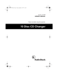 Radio Shack 10 Disc CD Changer Owner`s manual