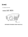 Eiki LC-XT1 Instruction manual