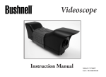 Bushnell VIDEOSCOPE 73-7000V Instruction manual