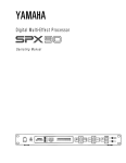 Yamaha SPX90II Specifications