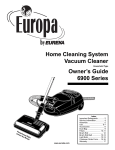 Eureka Europa 6900 Series Specifications