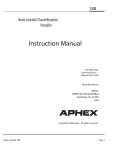 Aphex 188 Instruction manual