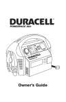 Duracell POWERPACK300 Operating instructions