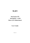 Aaeon 9LIF5 User`s guide