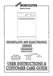 Bosch Electronic with tempature selector Operating instructions