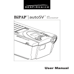 Respironics BiPAP autoSV Advanced User manual