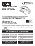 Ryobi P114 Operator`s manual