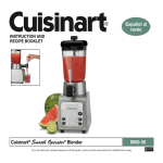 Cuisinart SMO-56 - Smooth Operator Blender Specifications
