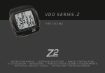 VDO Cyclecomputing Z2 PC-LINK Operating instructions