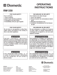 Dometi RM1350 Operating instructions