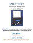 Mac Victor Power MVP-2KS Specifications